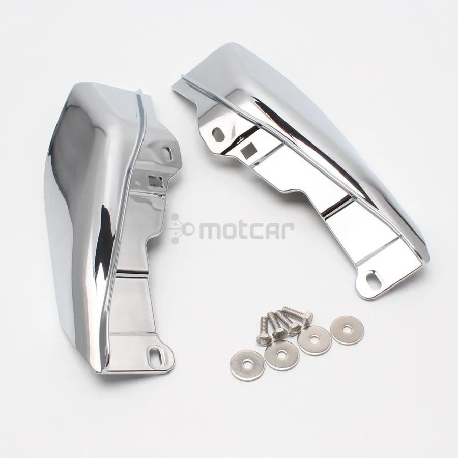 

Chrome ABS Plastic Motorcycle Mid Frame Air Deflector Trim Cover Protector 1pair For Harley Touring Street Glide FLHX 2009-2016