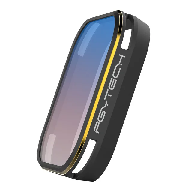 Grandient blue PGYTECH Gopro 5 6 Hero 7 фильтр для объектива серии Gold edge фильтры для камеры для gopro аксессуары go pro рукоятка Удлинительное крепление - Цвет: Grandient blue