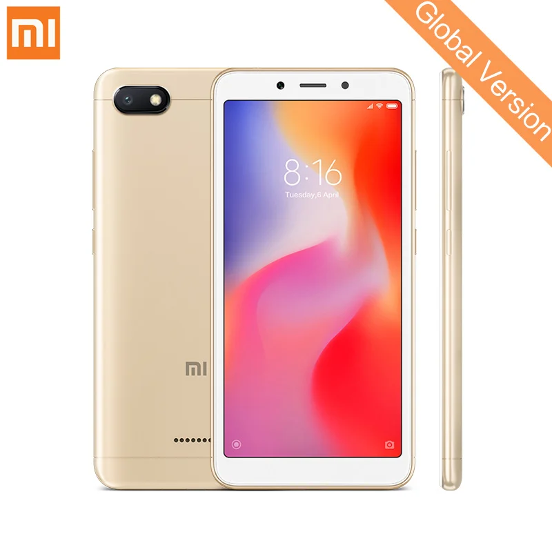 В наличии Глобальный Версия Xiaomi Redmi 6A 2 GB 16 мобильный телефон 5 45 ''полный Экран