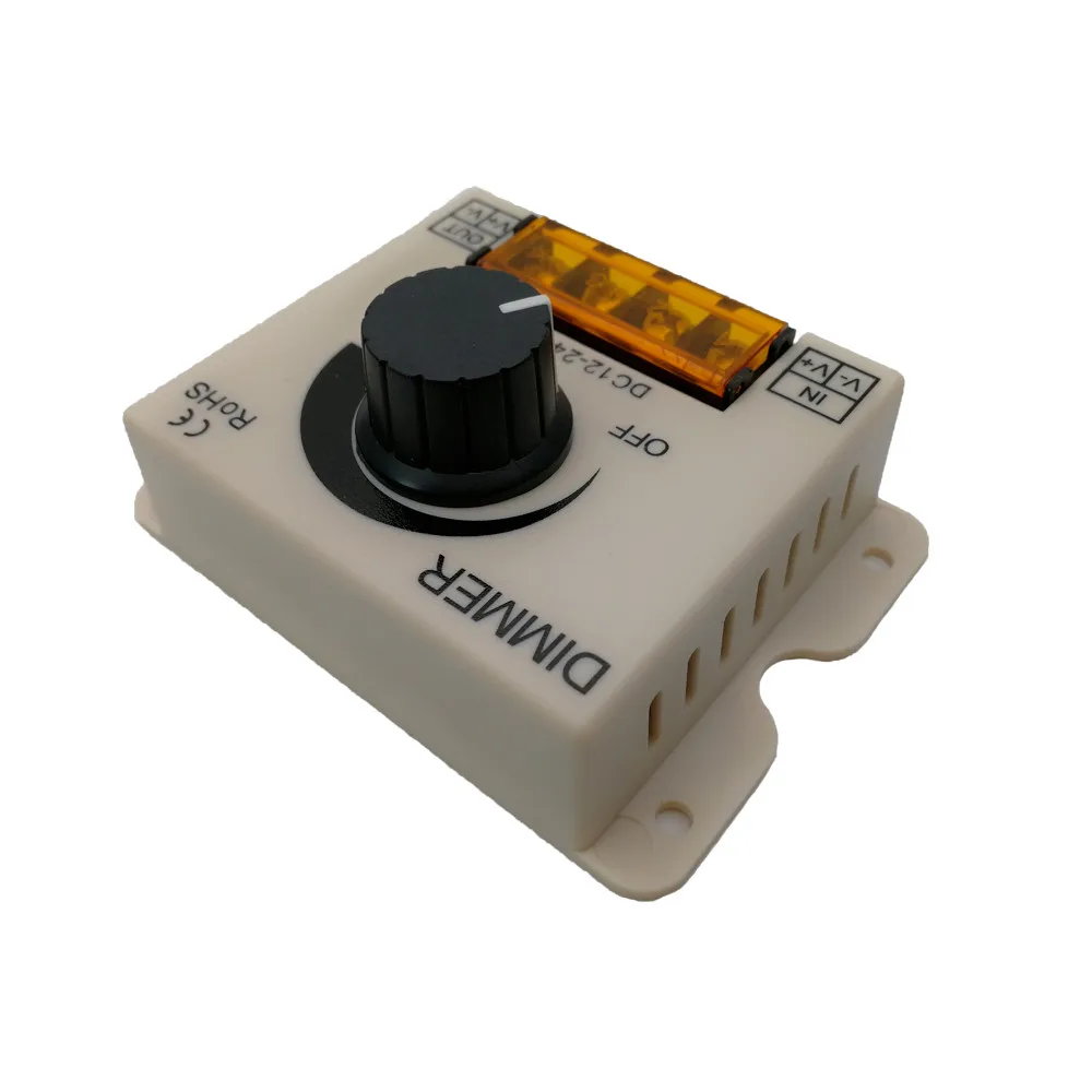 30A светодиодный диммер 12V 24V 720W Макс большой мощности для СВЕТОДИОДНЫЙ одной полосы ручка переключателя управления электрическим током крышка регулятор освещения