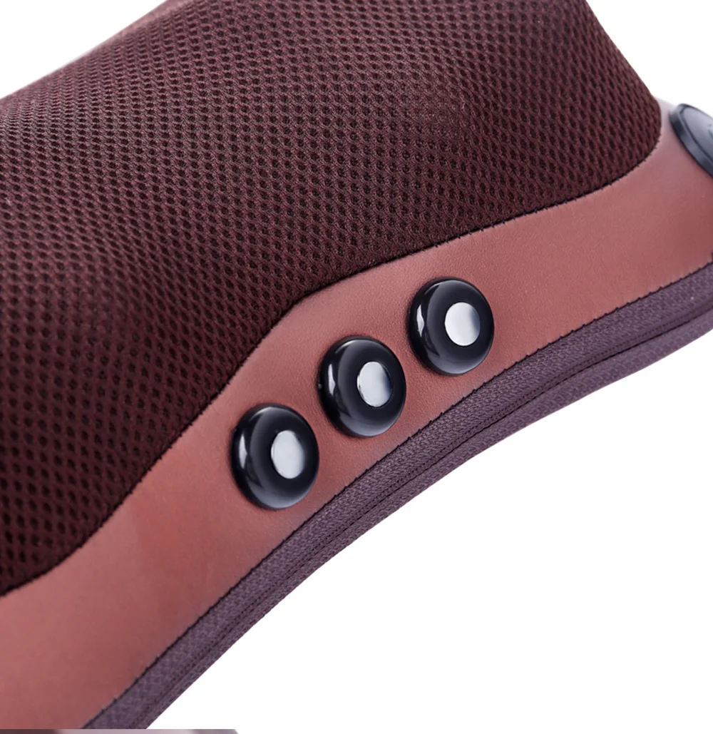 Массажер для шеи, для дома, шейный шиацу, массажер для шеи, спины, талии, тела, электрическая многофункциональная Массажная подушка