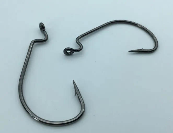 Rompin 20 шт. широкий зазор Стандартный Крючок для рыбалки мягкой приманки Черный