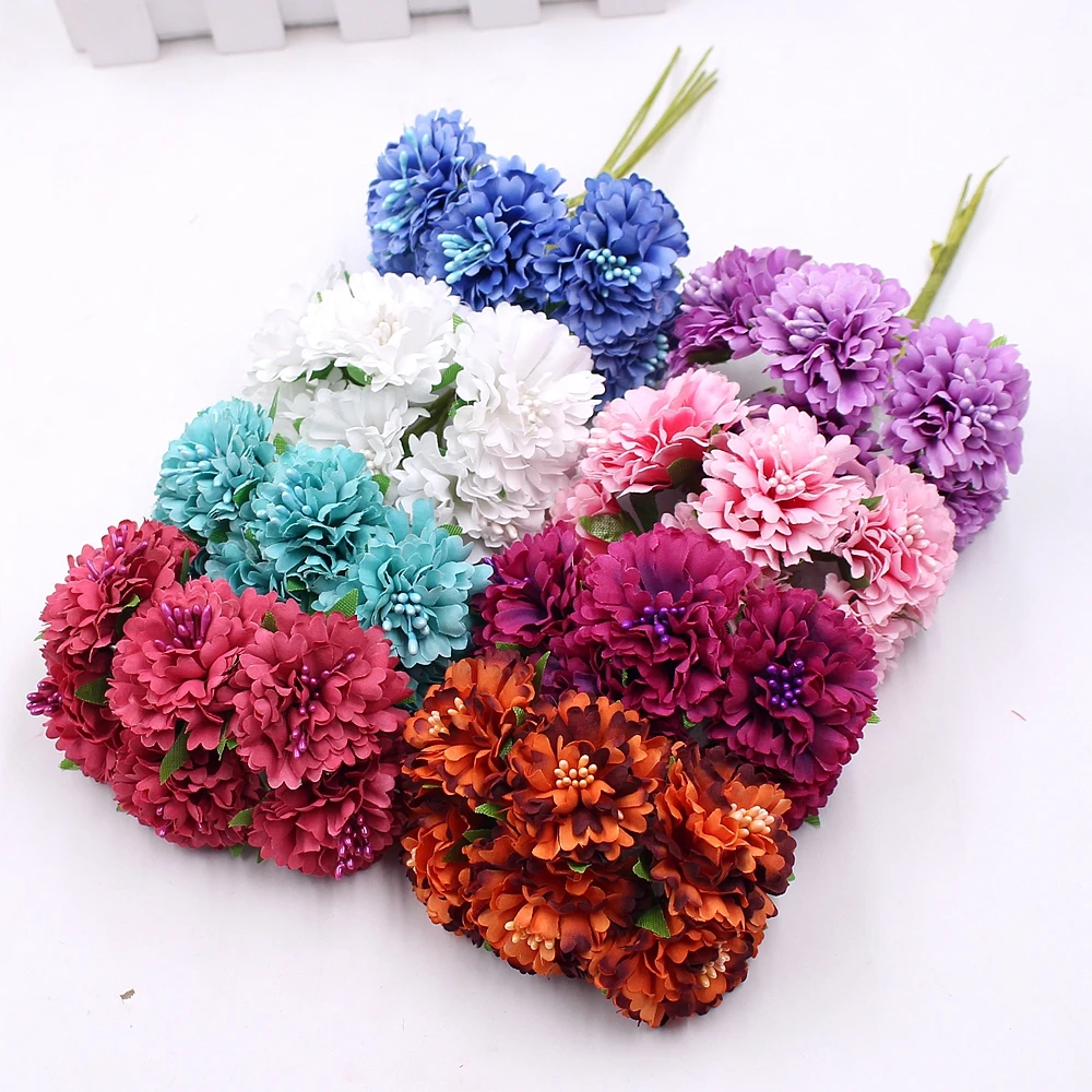 6 шт. искусственные цветы 3 5 см|home decoration flowers|decorative flowersfake flowers |