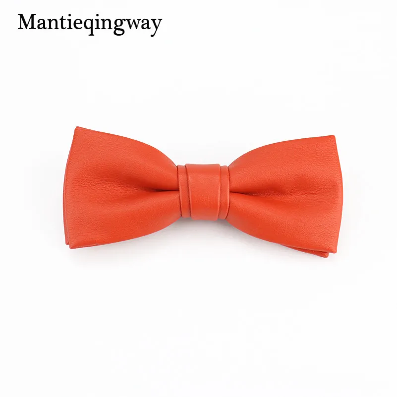 Mantieqingway строгая Деловая одежда костюм галстук-бабочка для мужчин s PU кожаный