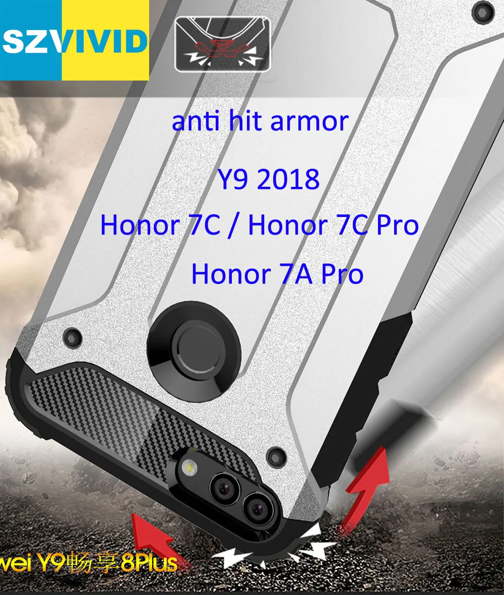 Защитный чехол с защитой от падения для Huawei Honor 7C 7A Pro Y7 Y6 Prime 2018 Y9 2019 Прочный