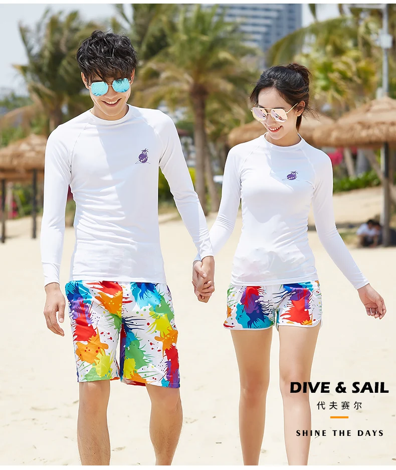 Dive& sail Мужская защита от ультрафиолета UPF 50+ Skins rhguard рубашка с длинными рукавами с чемоданы с принтами черная быстросохнущая