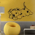 Виниловая настенная наклейка YOYOYU, наклейка на стену с изображением животных, далматинский щенок, собака, зоомагазин, украшение для детской комнаты, художественный съемный постер YO322
