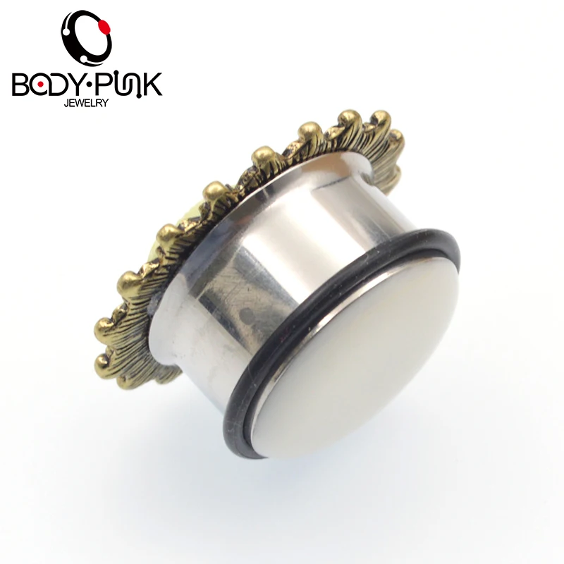 1 пара пирсинг в виде русалки из нержавеющей стали PLG 041|gauge plug|ear gaugesear gauges plugs |