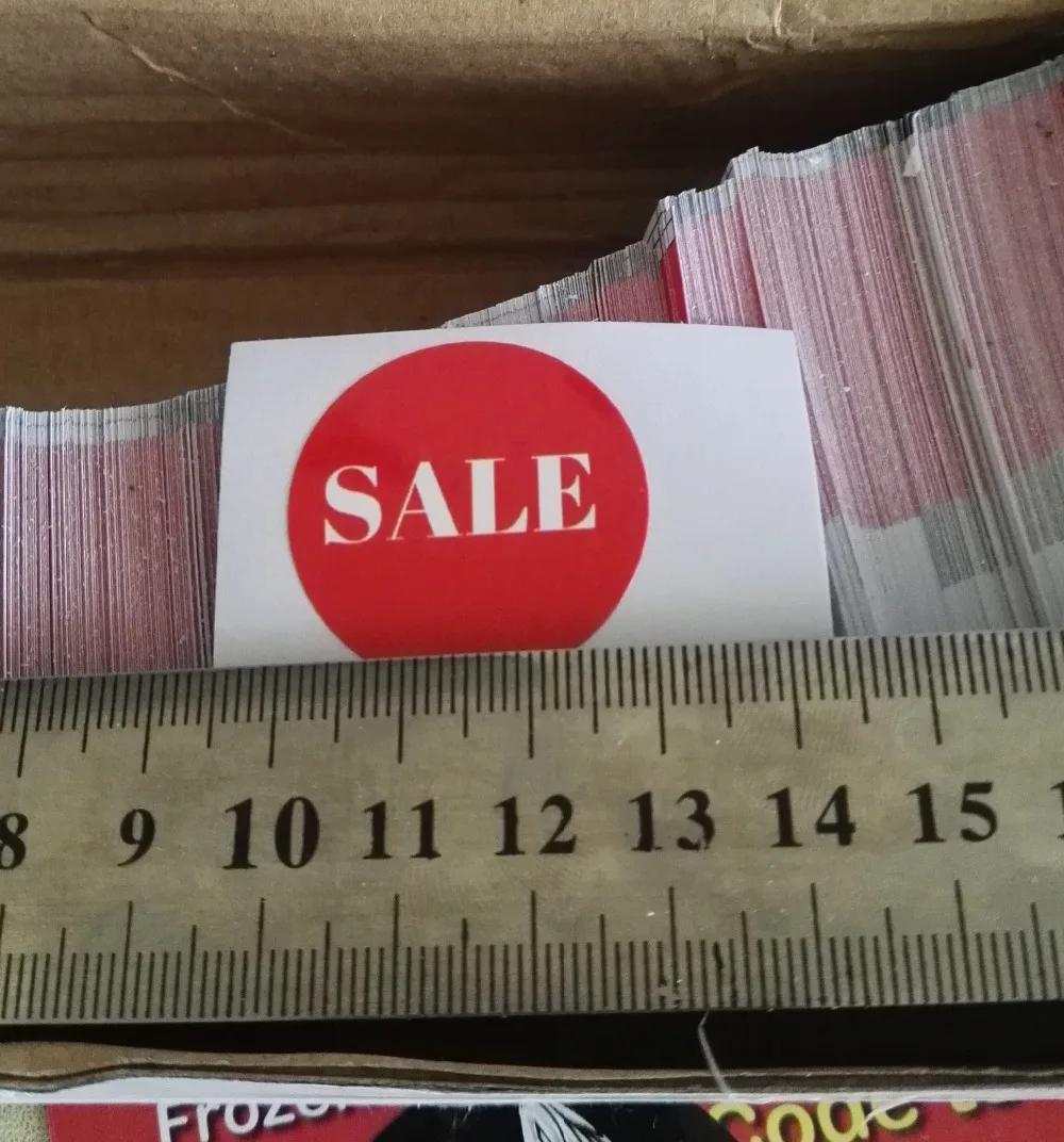 Круглая Бумажная Наклейка для супермаркета ebay amazon промоакция на 30 мм с