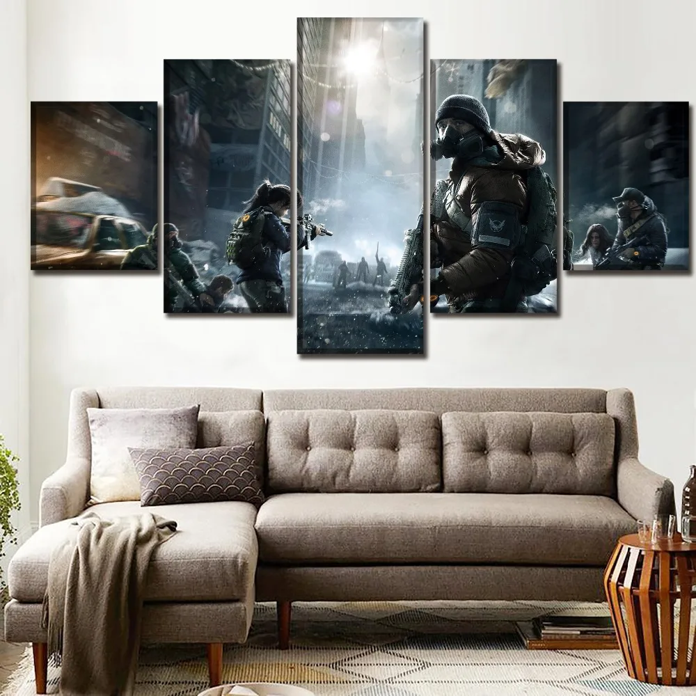 Модульная фотографии холст HD принты Wall Art Картины 5 шт. игра Тома Клэнси Отдел