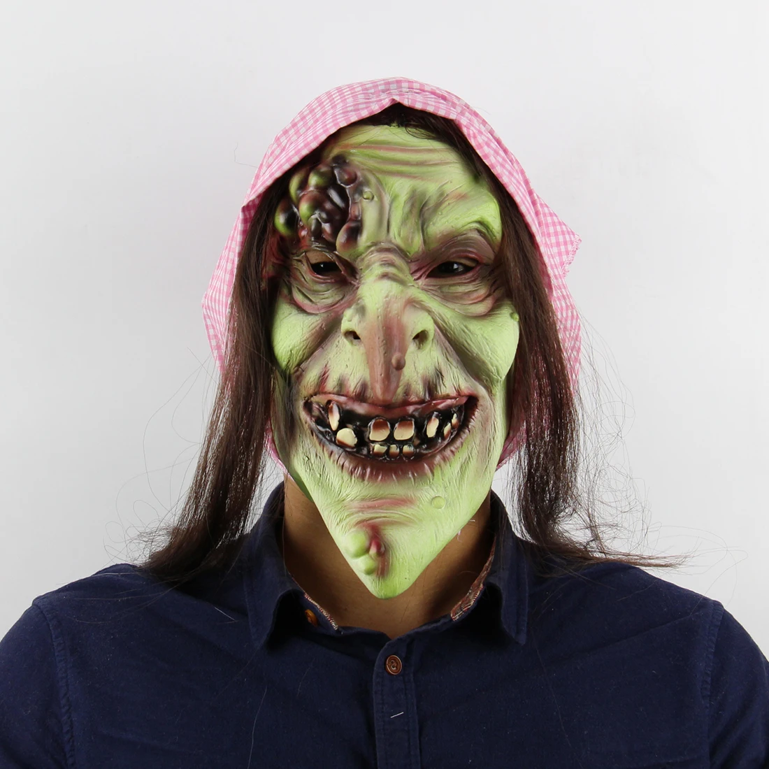 Mask For Halloween Scary Witch Long Hair Ghost Masker Prop Horror Zombie Masks Realistic Masquerade Maske | Дом и сад