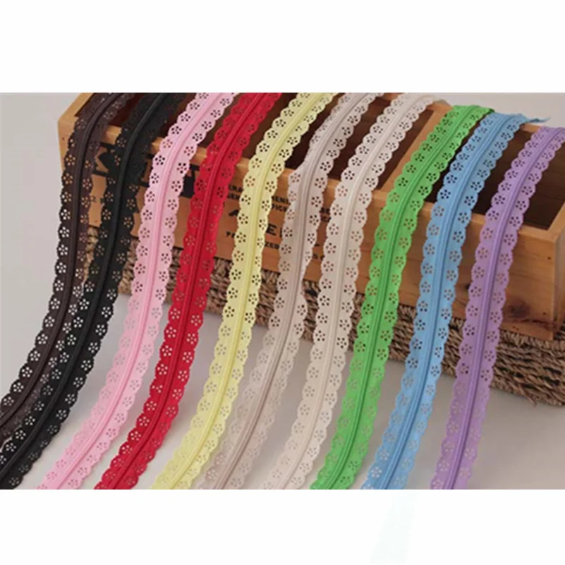 Кружевная нейлоновая молния для шитья свадебного платья 53 см случайный цвет 6