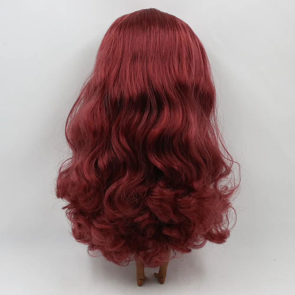 ICY DBS Blyth Doll1/6 bjd with super dark skin wine red curly hair and glossy face nude joint body BL12532 | Игрушки и хобби