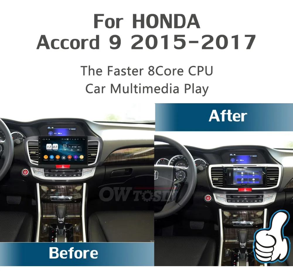 10," ips 8 ядерный 4G+ 64G Android 9,0 автомобильный dvd-плеер для Honda Accord 9 gps Радио стерео DSP CarPlay Parrot BT