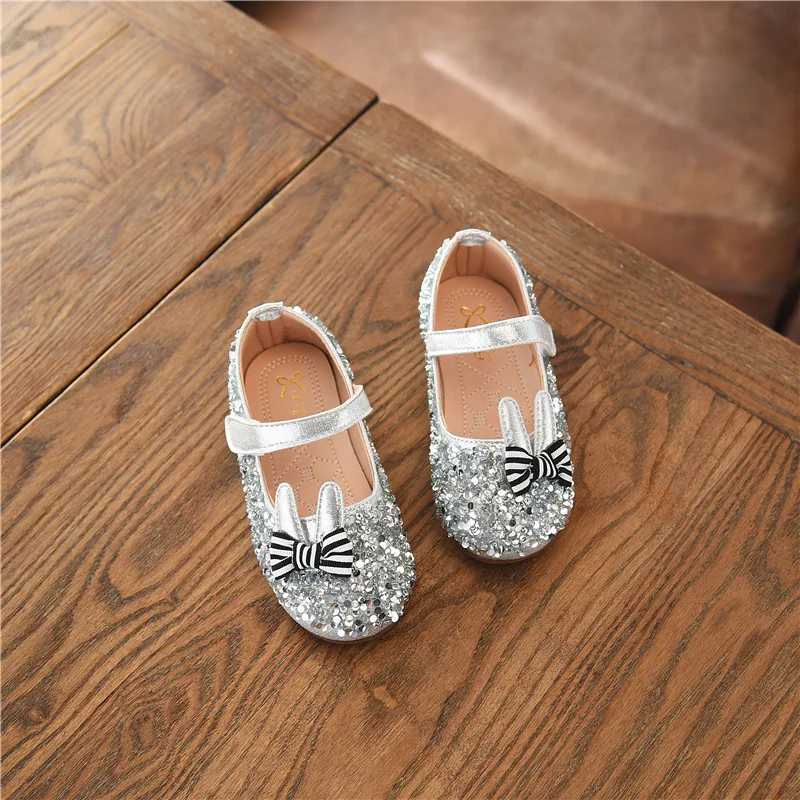 Дети Весна Обувь кожаная для девочек детские Свадебная вечеринка танцев