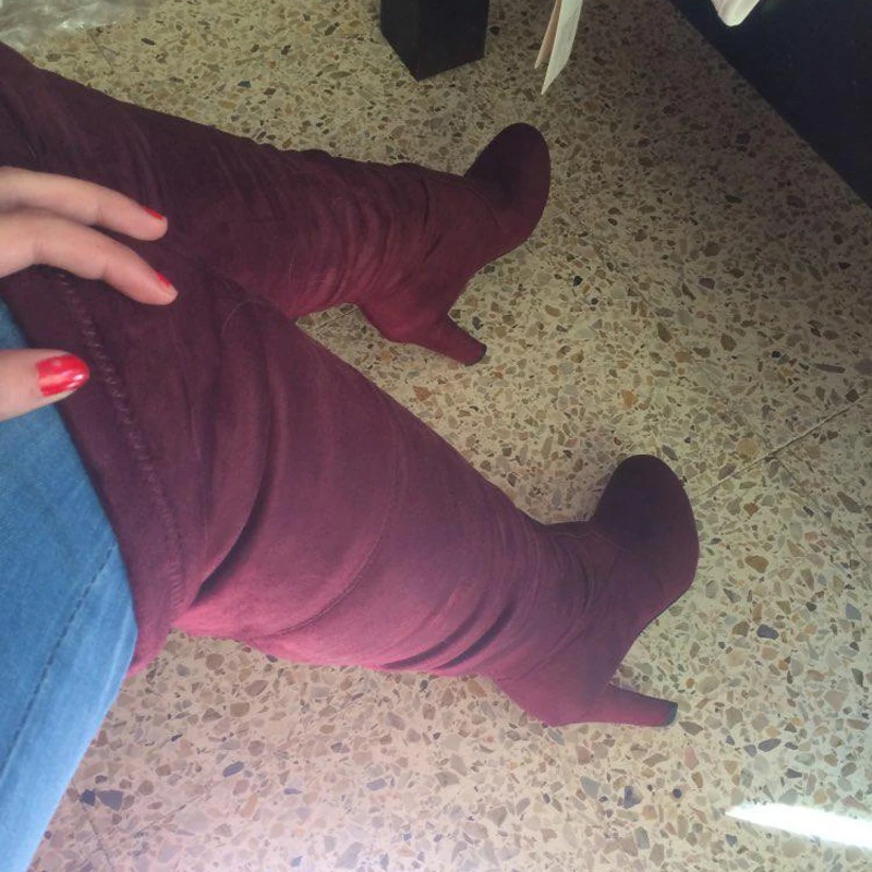 Новинка 2018 стильные сапоги женская обувь весенние и летние ботинки на высоком