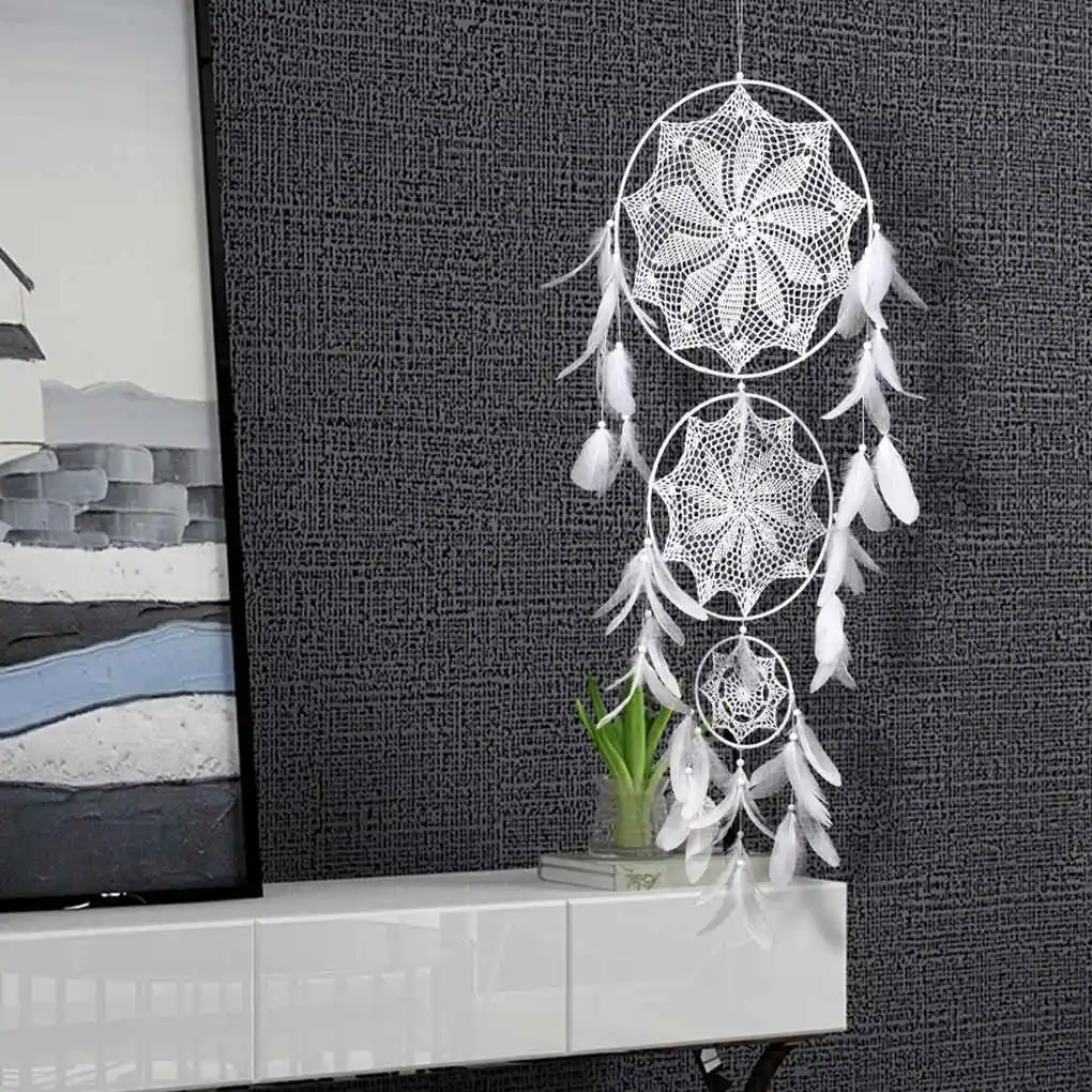 Ловец снов Музыка Ветра подвеска с кисточкой ручная работа кисточка и кружево