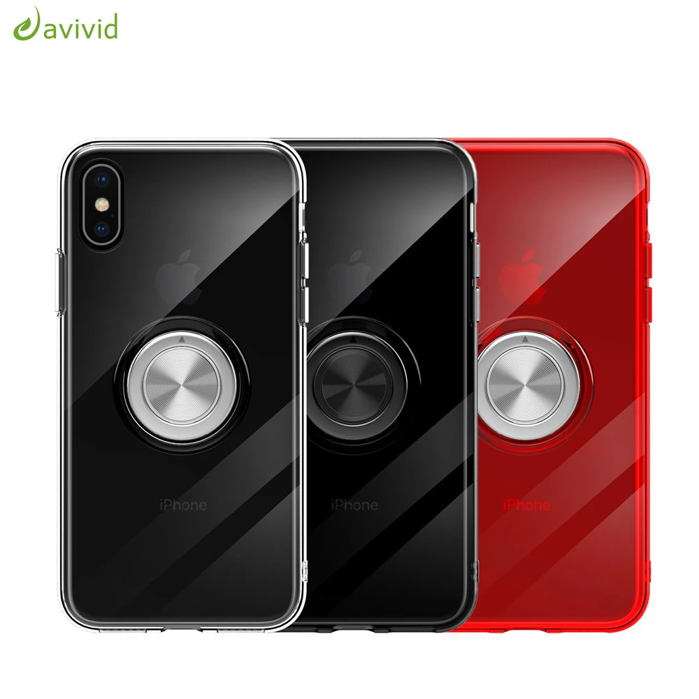 Магнитный металлический кольцевой кронштейн чехол для Apple iPhone Xs Max Xr 7 8 6 6s Plus