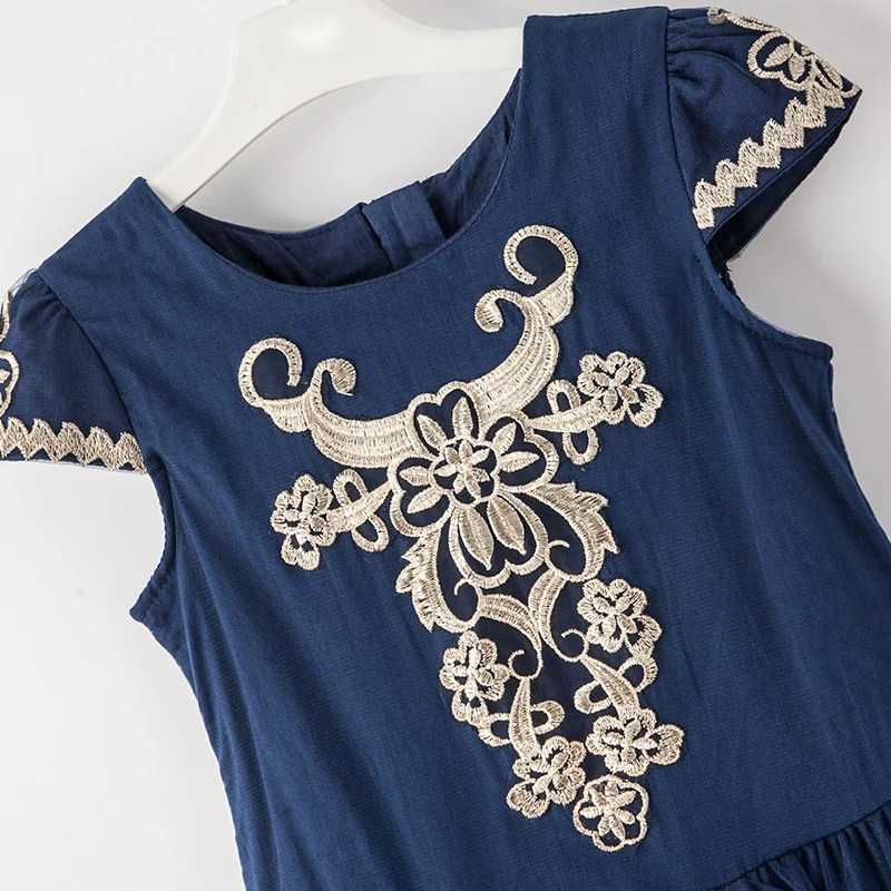 2019 New Girls Mesh Dresses Summer Baby Princess Dress For Party Kids Cute Children Clothing Embroidery | Детская одежда и обувь