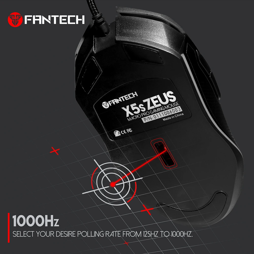 X5S Проводная Мышь Высокая точность 7 кнопки 4800 Точек на дюйм регулируемый