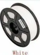 White ABS 1 цена, 17 цветов, ручка для 3D печати, ABS/PLA 1,75 мм, пластиковый резиновый материал для печати, нить для 3d принтера - Цвет: White ABS