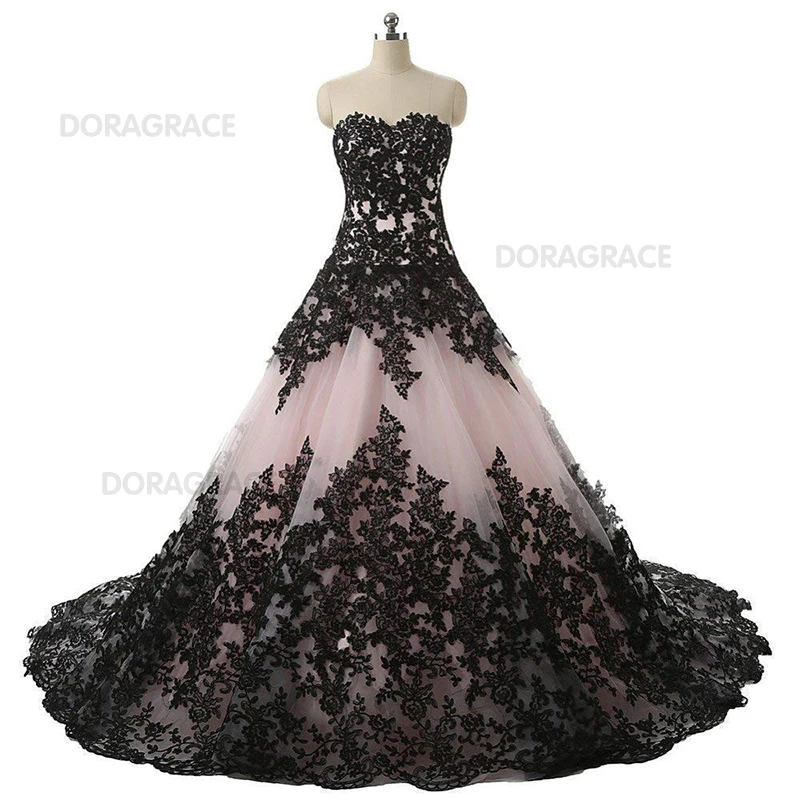 Doragrace Glamorous A Line Applique Lace Evening Gowns Prom Dresses Plus Size | Свадьбы и торжества