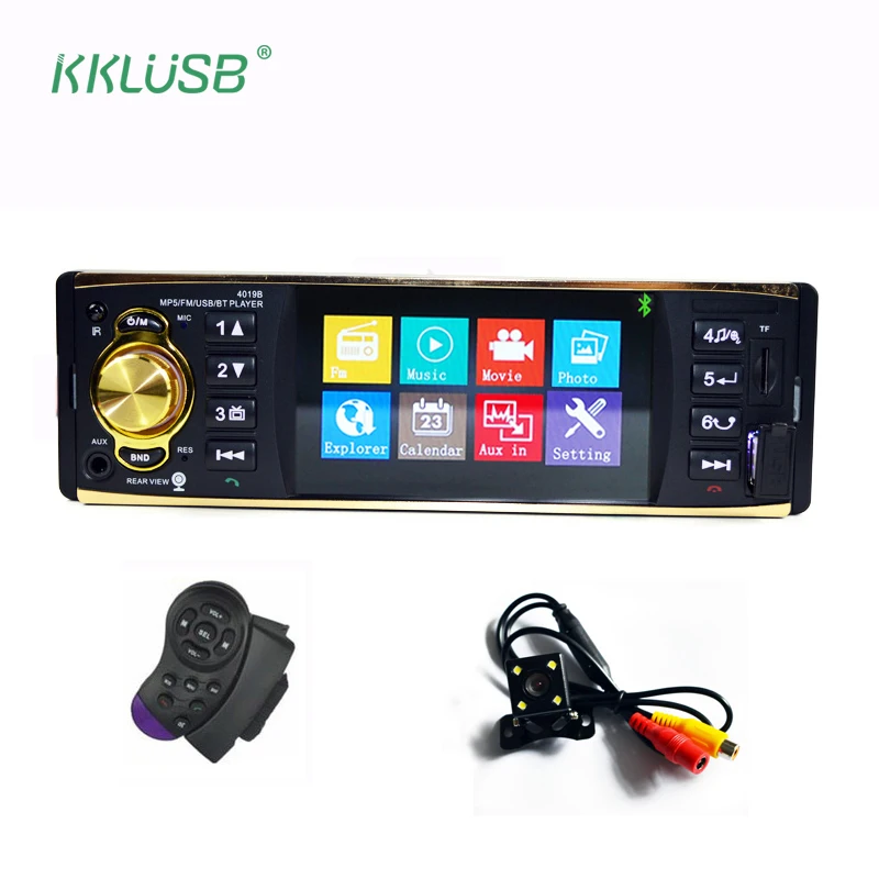 4019B автомобильный Радио 4 1 ''дюймов 12 В в Din Авто Аудио Стерео Bluetooth USB AUX FM радио