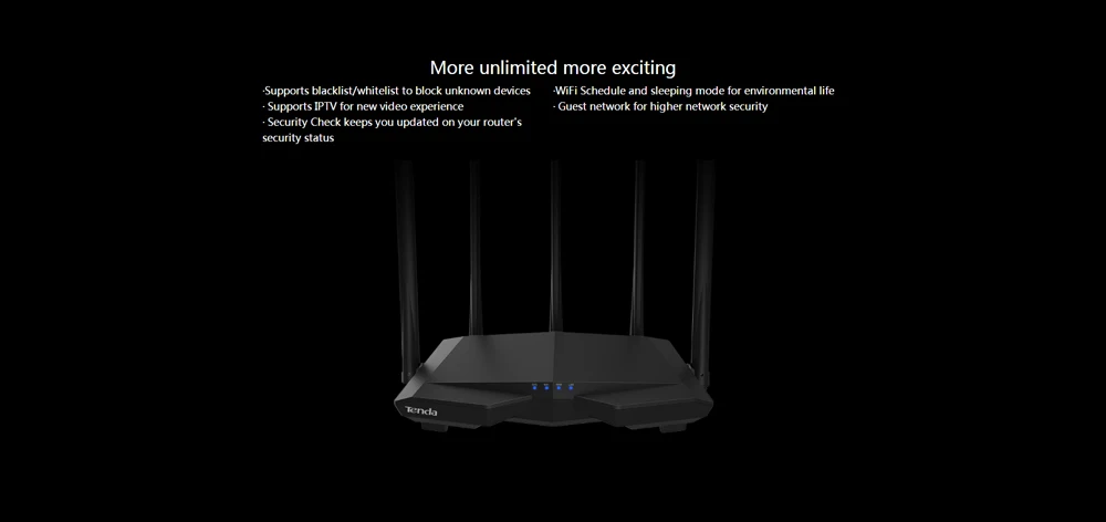 Беспроводной Wi-Fi маршрутизатор Tenda AC7 AC1200M с высоким коэффициентом усиления 2,4 ГГц/5,0 ГГц, домашний двухдиапазонный ретранслятор WiFi, простая настройка