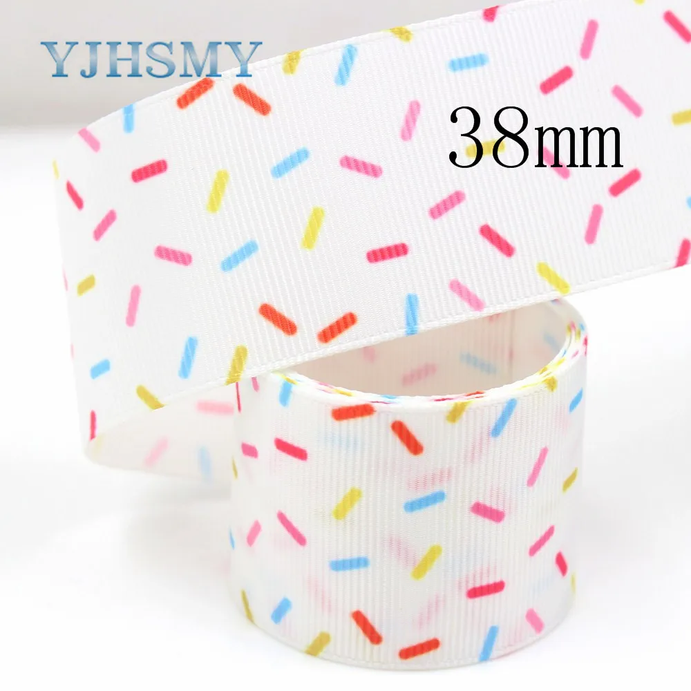 YJHSMY G-18815-947 25/38 мм 10 ярдов ленты с мультяшным принтом аксессуары для волос ручной