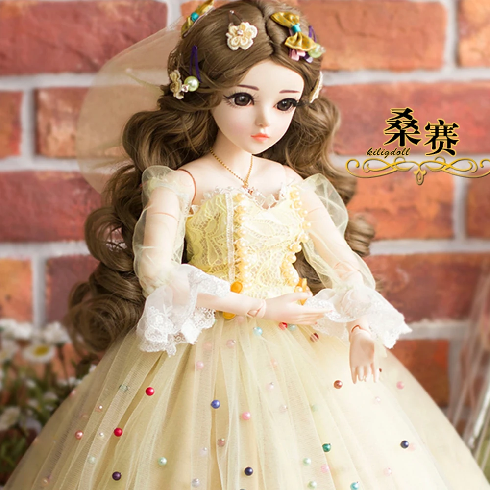 60 см bjd 1/3 элегантные куклы принцессы игрушки с коричневыми глазами одеждой