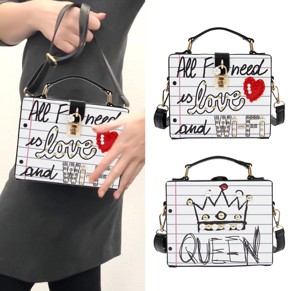 Новое поступление модная повседневная женская сумочка с буквенным принтом
