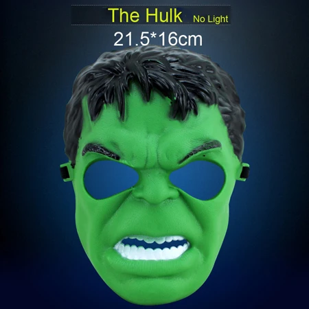 Hulk 20 шт./лот, детская Праздничная маска, Мстители, супергерои, косплей, реквизит, Бэтмен, Железный человек, Капитан Америка, Человек-паук, маски для детей - Цвет: Hulk