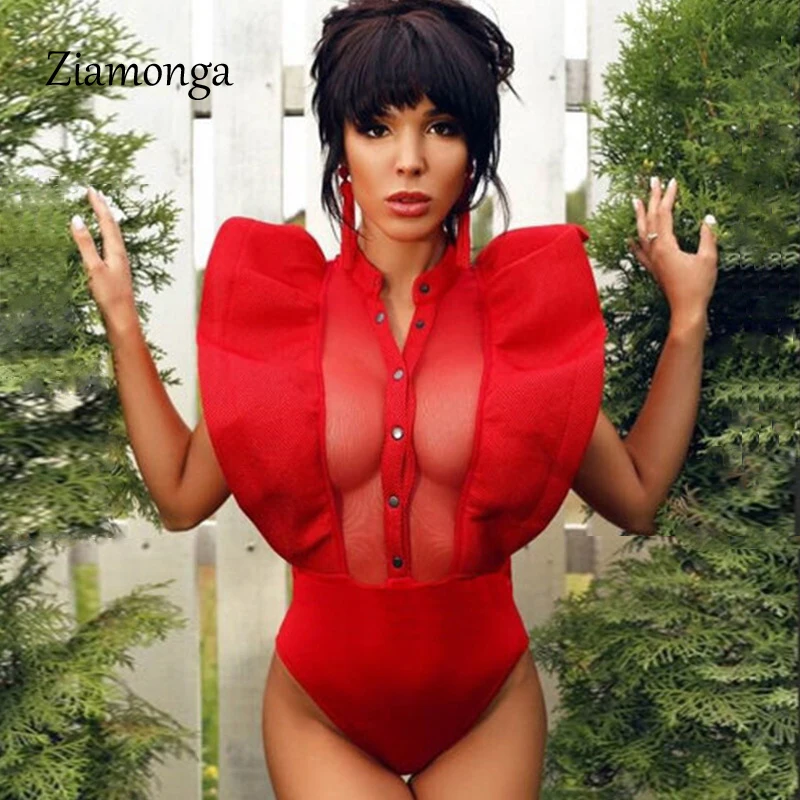 Ziamonga, Элегантная блузка с оборками, повседневная, Пляжная, Blusas, боди, рубашка, женский костюм, бодикон, боди, сексуальный, Mujer Camisas