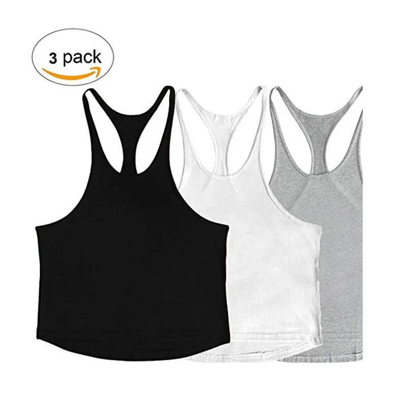Новый 3 набора танков шт мужской мышечный жилет бодибилдинг|bodybuilding vest|cutting