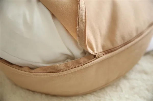 Floor Sitting Cushion Footstool Janpanese Round Seating Sofa Pouf Foot Leg Rest Step Stool Pillow for Kids Adults Size 40cm/60cm