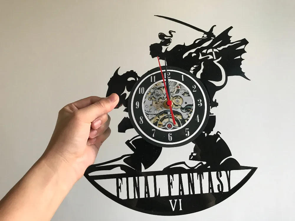 Final Fantasy VI тема виниловые часы подарок для украшения спальни | Дом и сад