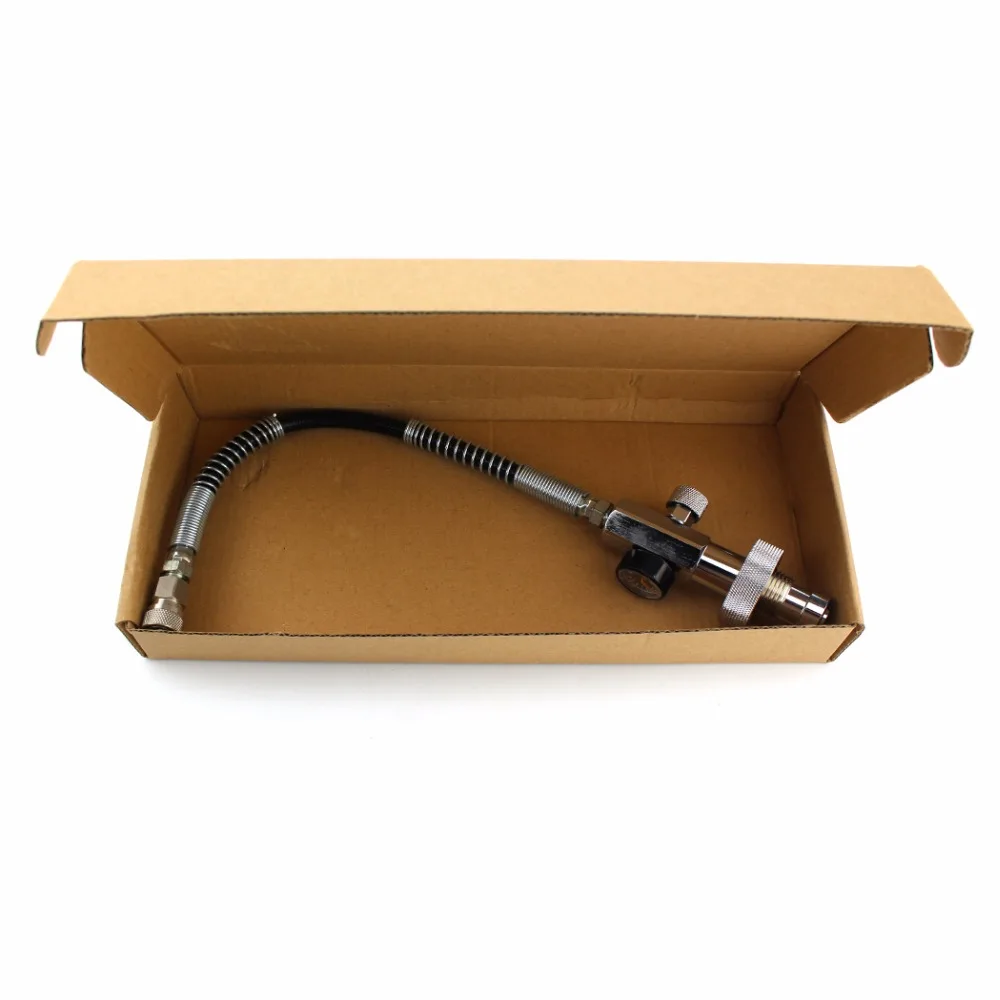 PCP Подводное воздуха пополнения Din адаптер клапана Нержавеющая сталь АЗС с 8 мм