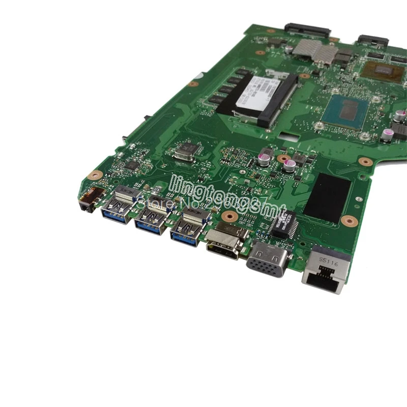 X751LX материнская плата GTX950M I7 5500 процессор 4G RAM для For Asus X751L K751L R752L ноутбука 100%
