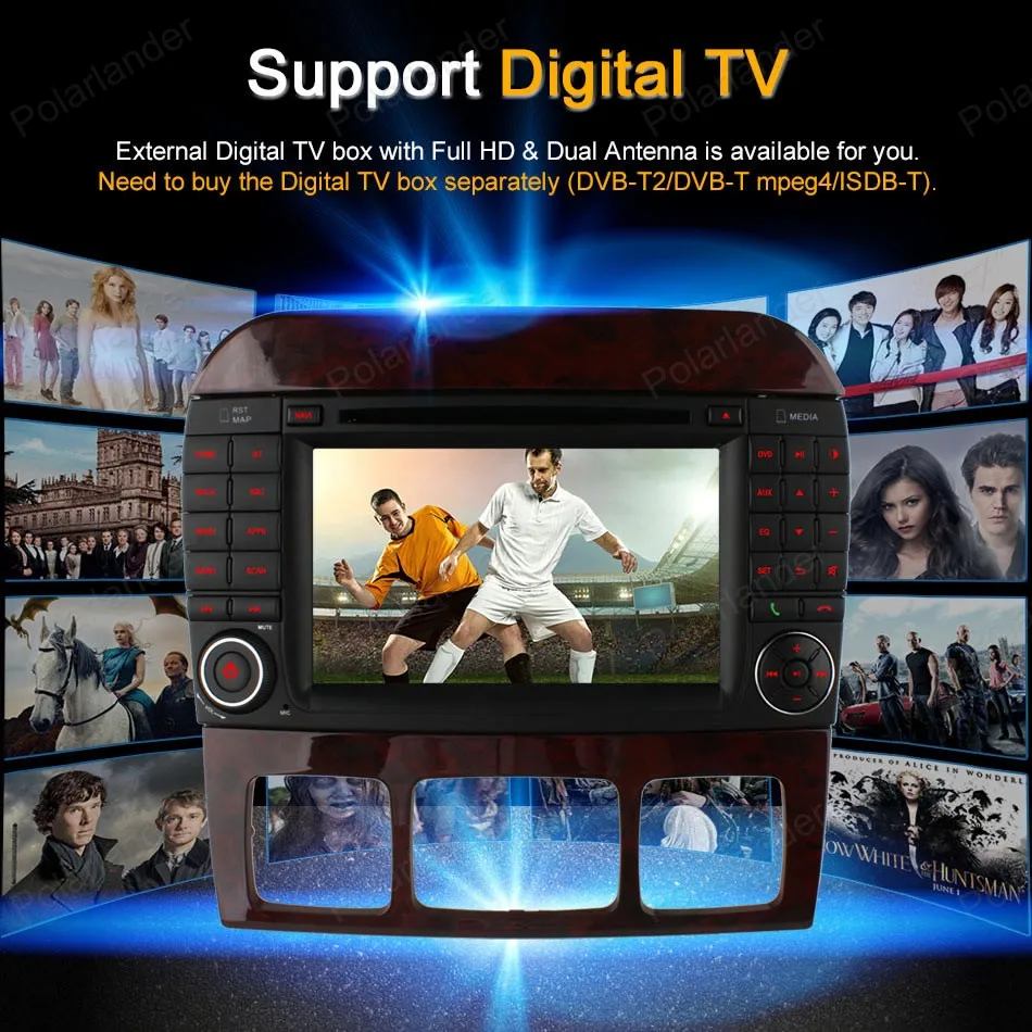 

1024*600 Android4.4 touch screen Car DVD Support BT 3G WiFi GPS DTV DAB + OBDII DVR TPMS For M/ercedes S Class radio stereo