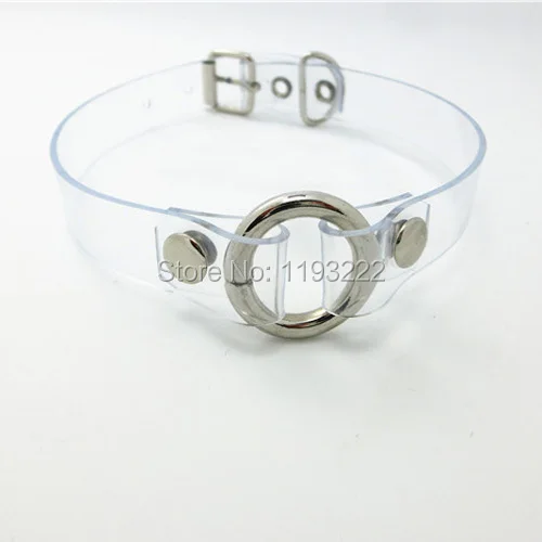 Модные ювелирные изделия Круглый ожерелье прозрачный ПВХ кожаный металлический