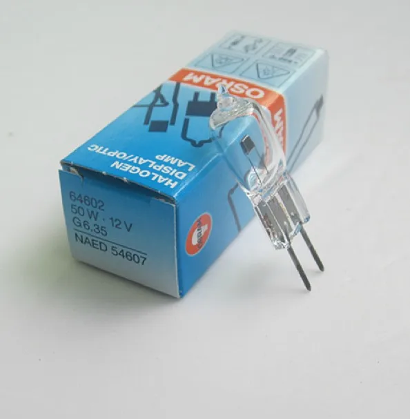 10 шт./лот HLX64602 для OSRAM 12 в 50 Вт 1100 часов галогенный дисплей оптическая лампа