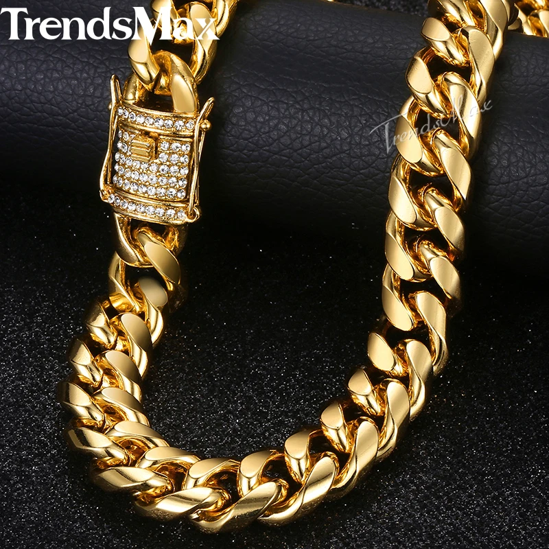 Мужские комплекты ювелирных изделий s золотой браслет цепочка с кубинскими
