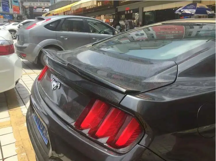 Автомобильный спойлер для заднего крыла багажника из углеродного волокна Ford Mustang
