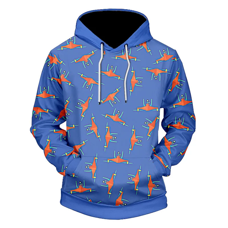 UJWI Новая мода 3D принт Забавный рисунок толстовки Толстовка крутая хип хоп