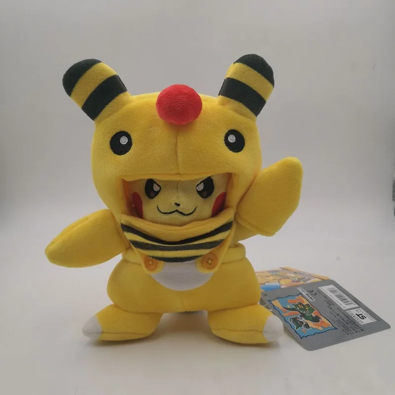 Ampharos Милый Пикачу cos пальто Snorlax Hydreigon Charizard маньяк тираниар Garchomp plsuh творческие игрушки Мягкий коготь машина кукла подарок - Цвет: Ampharos