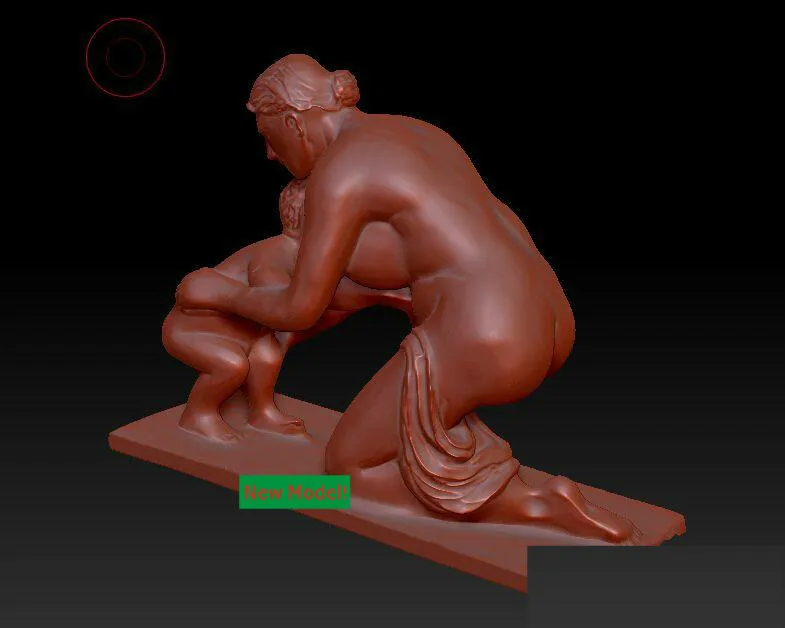 3D модель рельеф STL модели форматов файлов Богиня милости матери и ребенка |