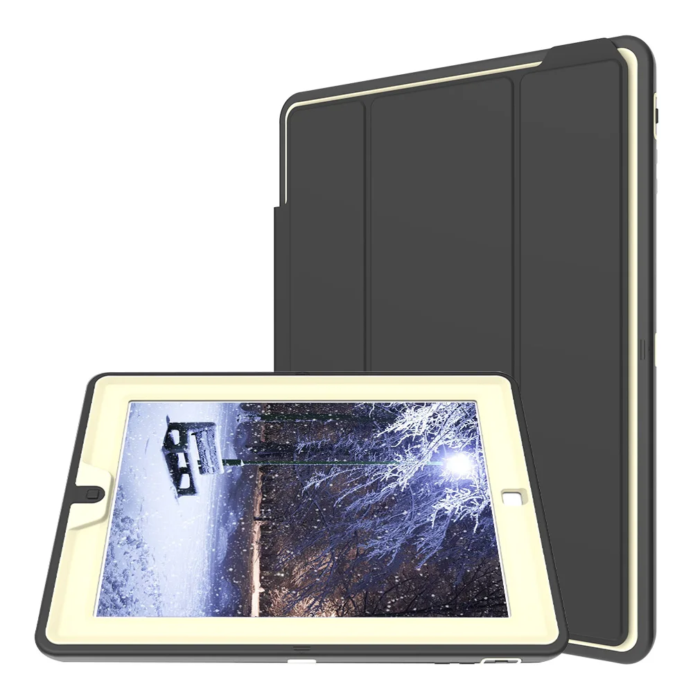 Трехслойный умный чехол для планшета ipad 2 3 4 гибридный бронированный