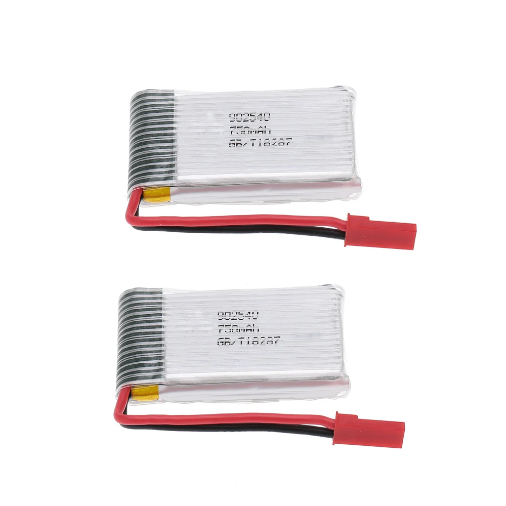 MJX X400 часть 2шт 3 7 V 750mAh Lipo батарея для V2 X300C X800 RC Дрон Квадрокоптер|Детали и