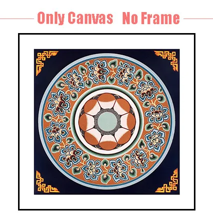 Mandalas Art Тибетский тангка Мандала художественные картины Будда художественные настенные картины Домашний декор культура духовный холст живопись религия холст искусство - Цвет: Mandalas Art