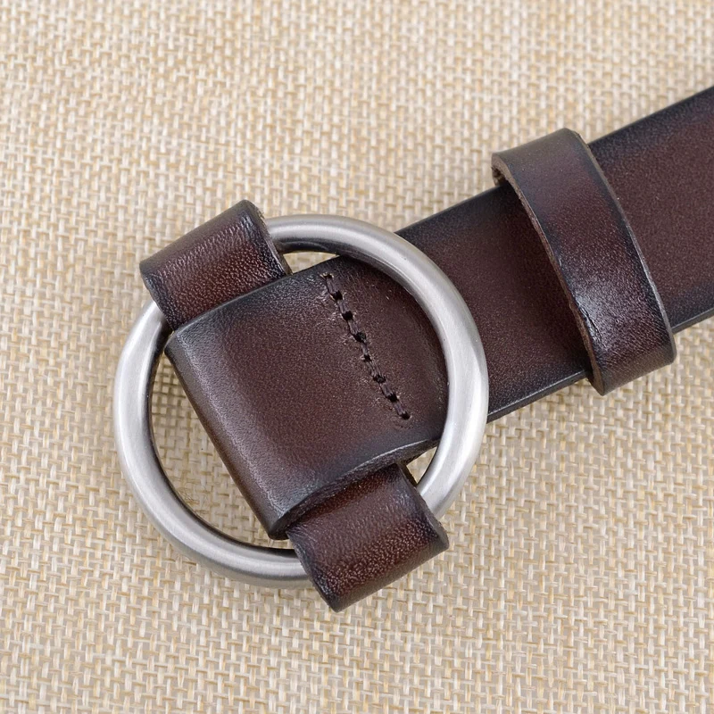 Леди пряжка на ремешке женские кожаный ремень первый слой кожи Модные